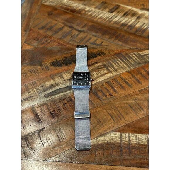 Bering Solar Mens Wrist Watch Metal Mesh Band  WORKING - Picture 1 of 3